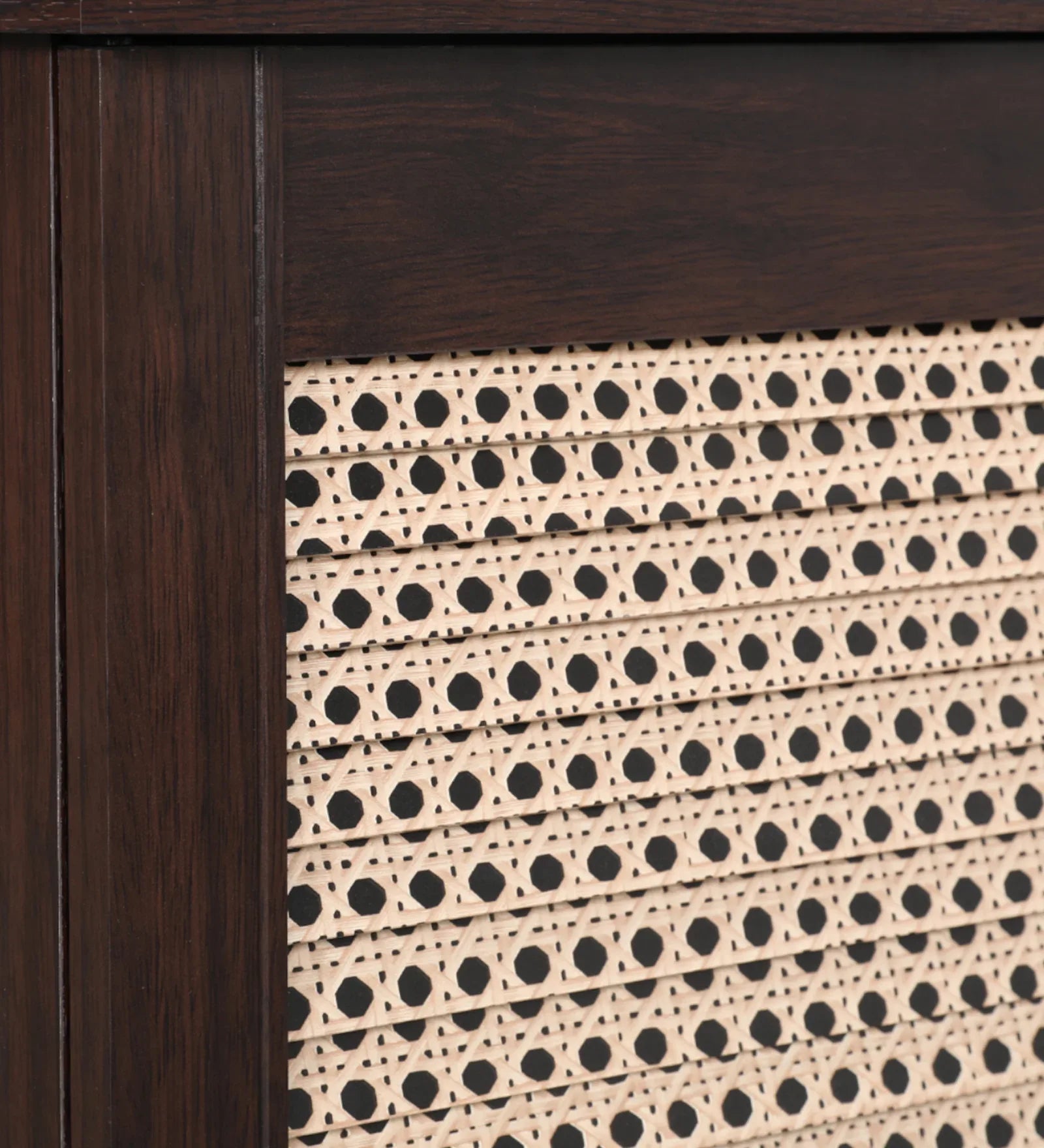 Cyra 3 Door Shoe Rack in Wenge Colour - HomeTown