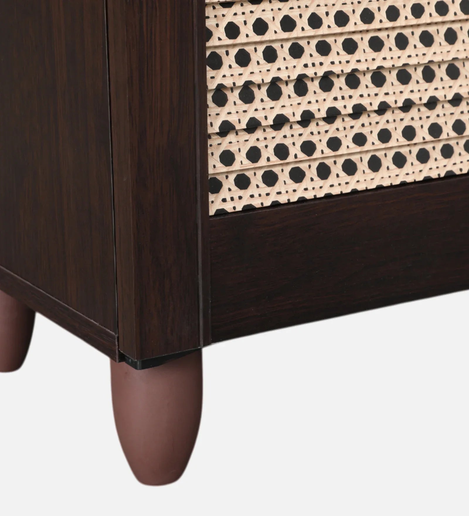 Cyra 3 Door Shoe Rack in Wenge Colour - HomeTown