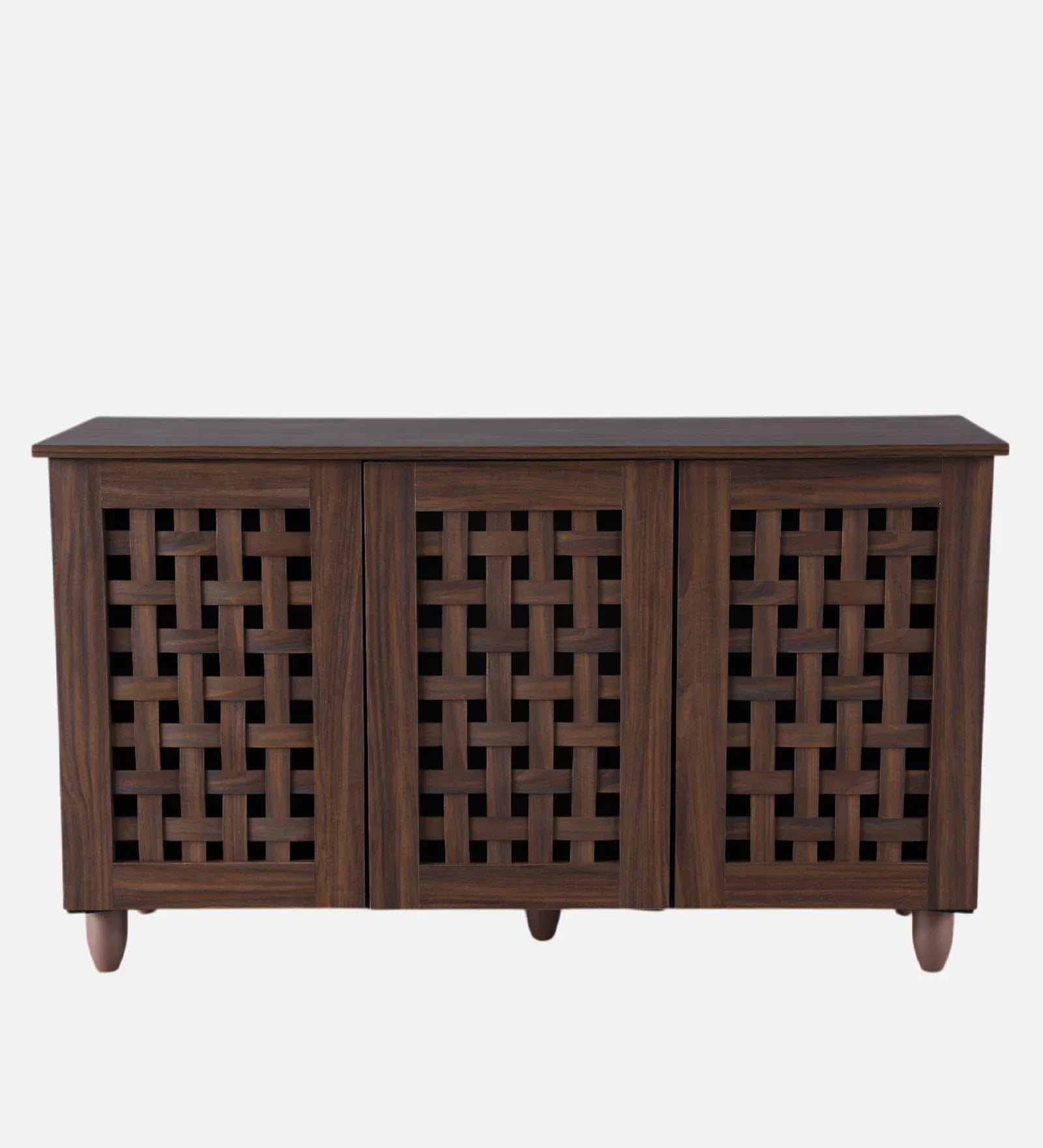 Neste 3 Door Shoe Rack in Walnut Colour - HomeTown