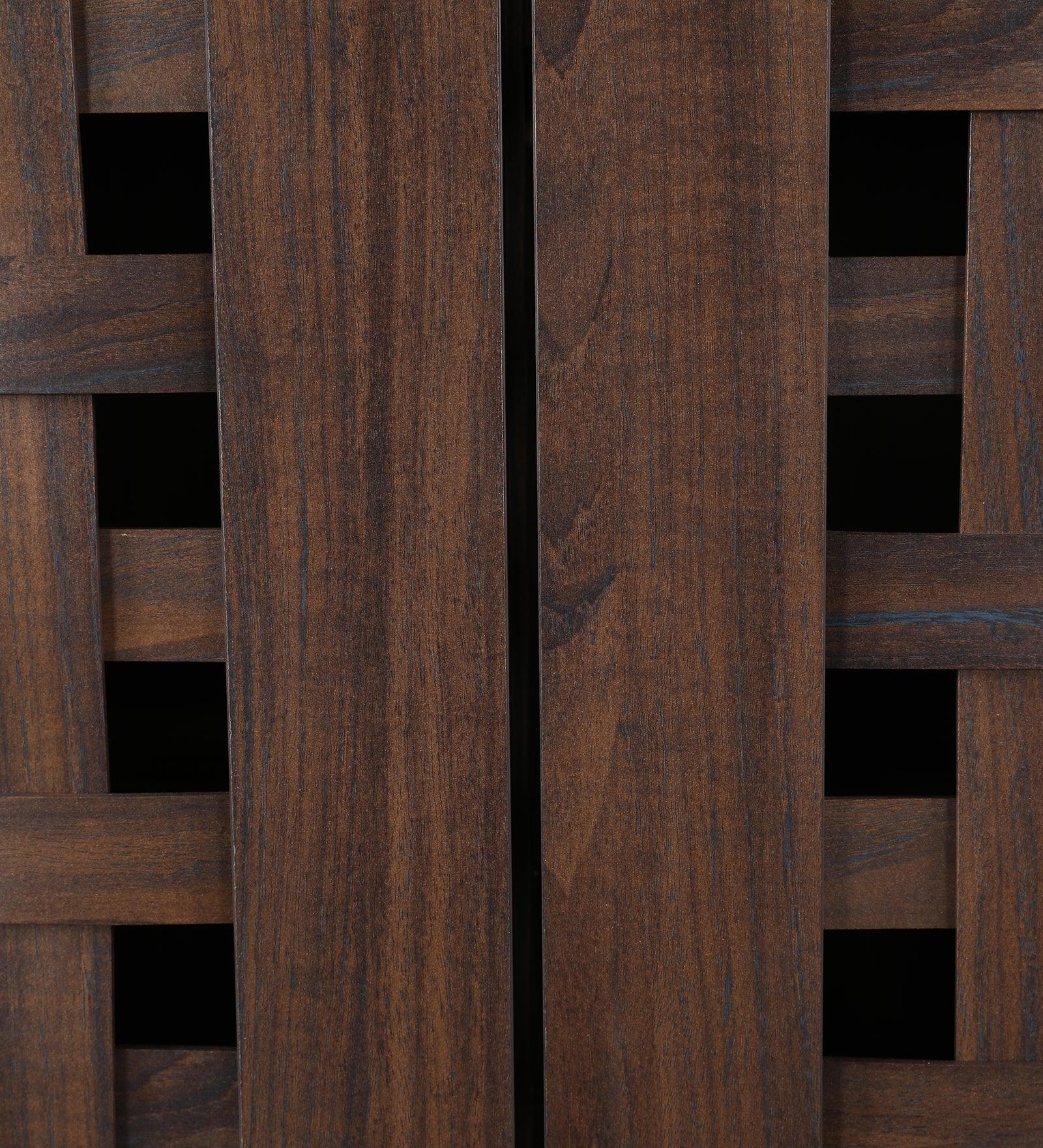 Neste 3 Door Shoe Rack in Walnut Colour - HomeTown