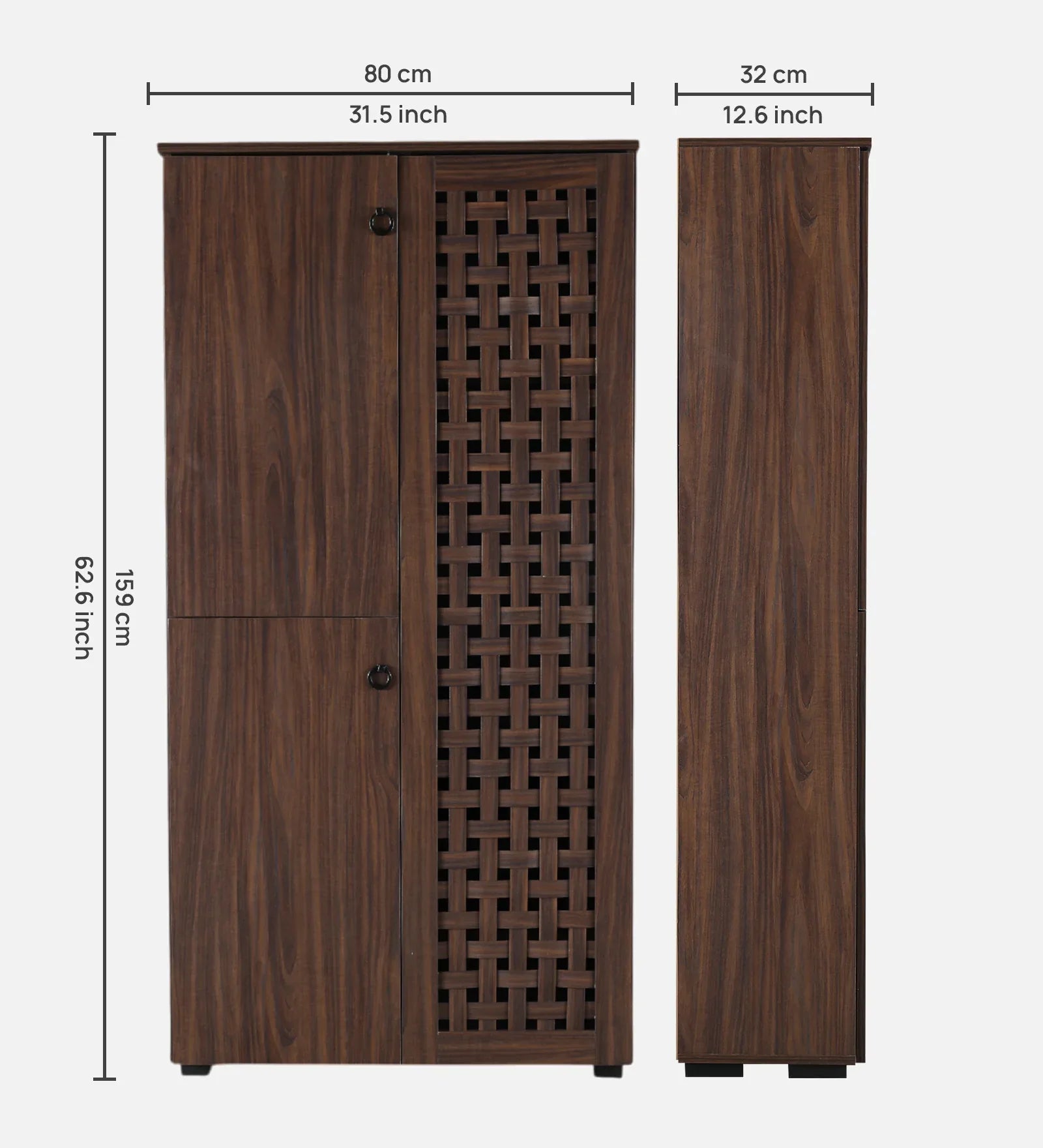 Neste Tall Shoe Rack in Walnut Colour - HomeTown