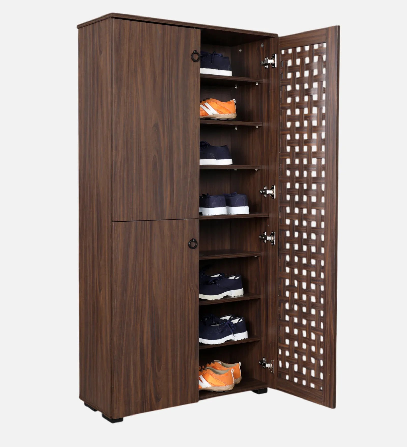 Neste Tall Shoe Rack in Walnut Colour - HomeTown