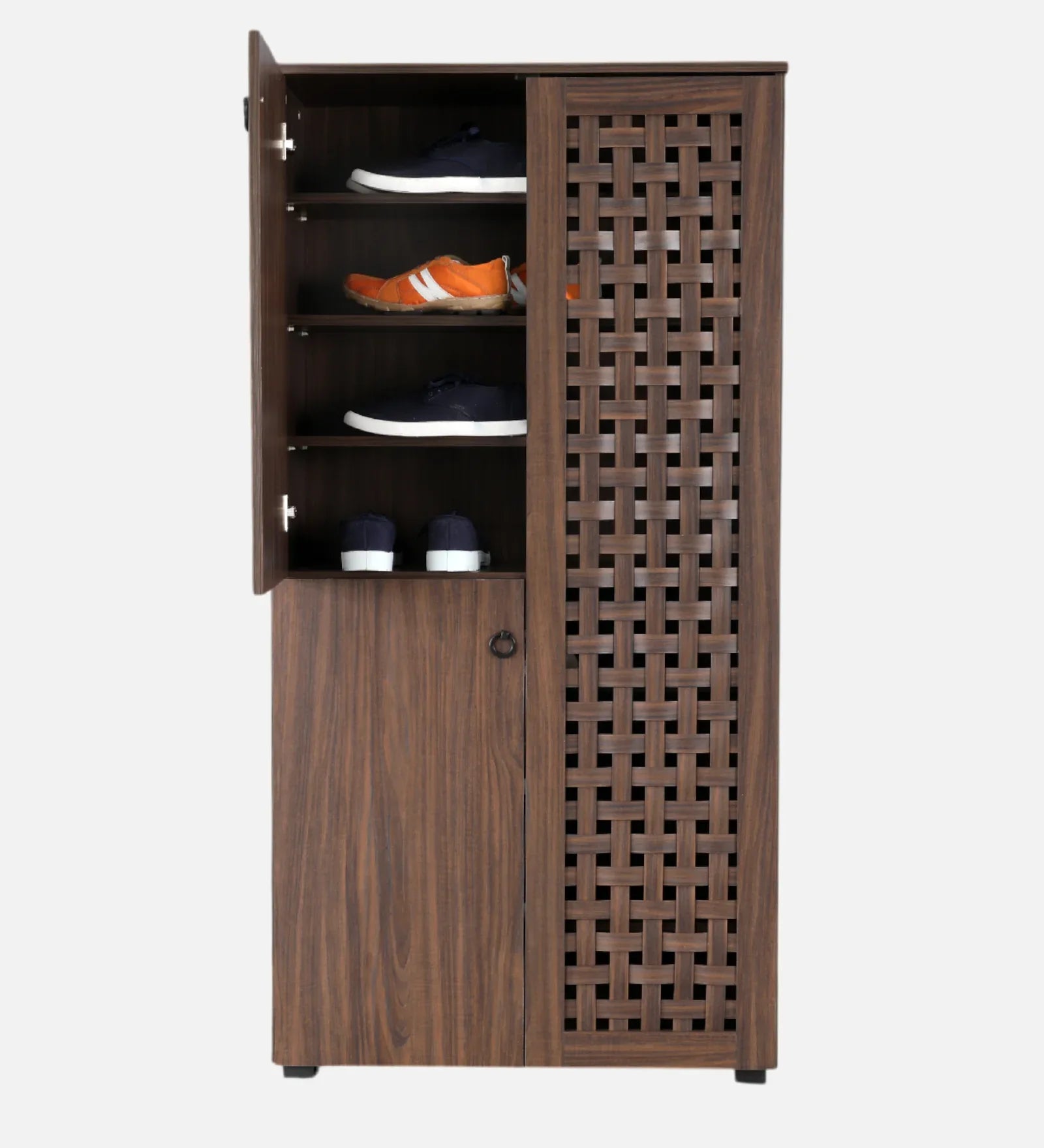 Neste Tall Shoe Rack in Walnut Colour - HomeTown