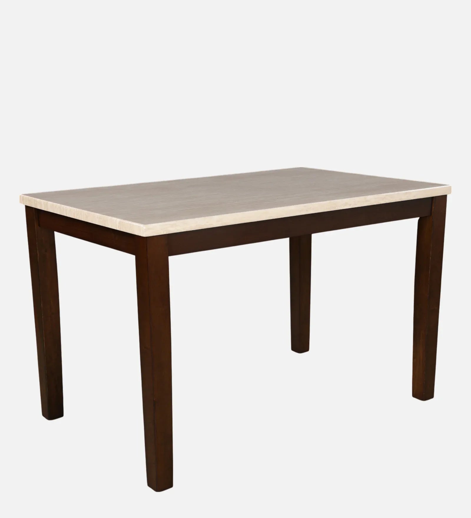 Lumiere Marble Finish 4 Seater Dinning Table in Harmony Rio Brown Finish - HomeTown