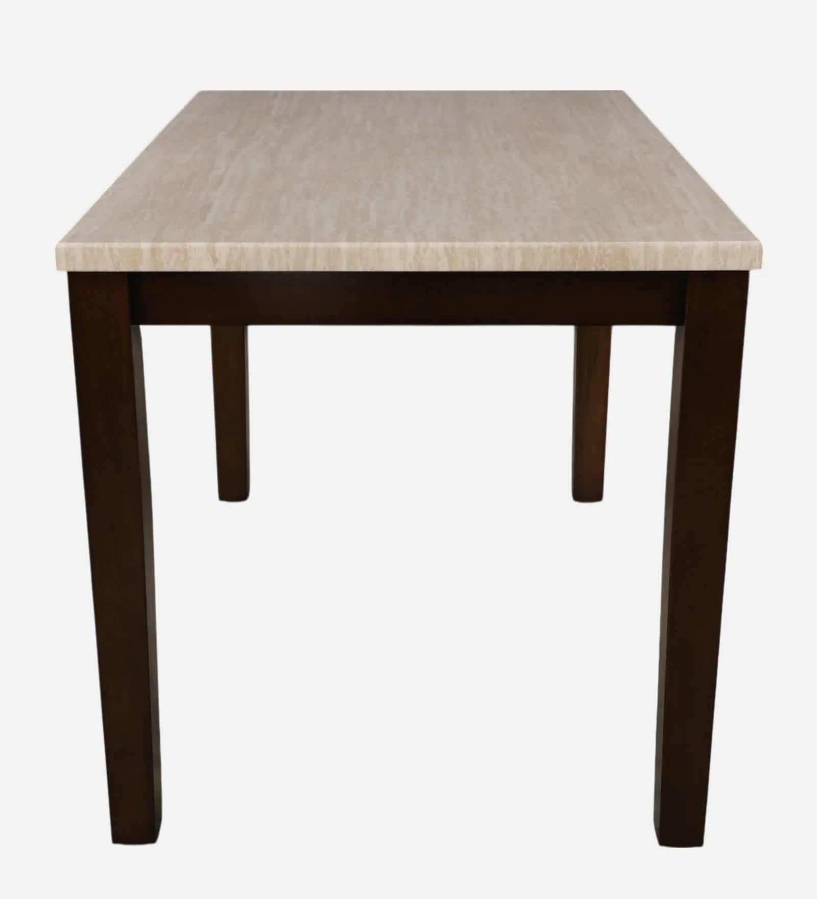 Lumiere Marble Finish 4 Seater Dinning Table in Harmony Rio Brown Finish - HomeTown