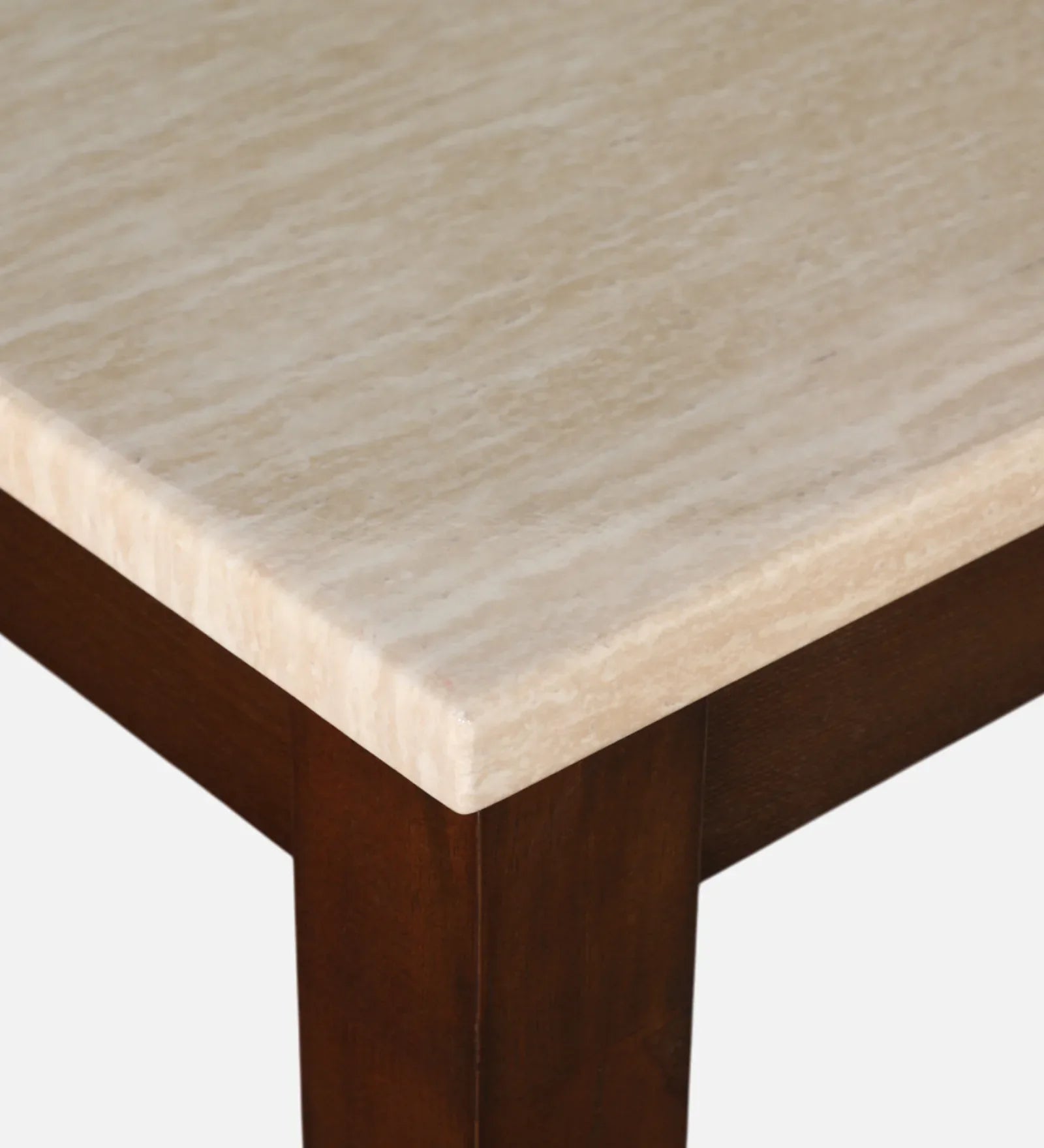 Lumiere Marble Finish 4 Seater Dinning Table in Harmony Rio Brown Finish - HomeTown