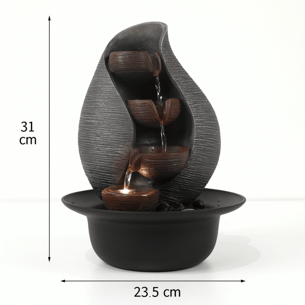 Impression Modern Fountain in Grey/black 1 dimensions