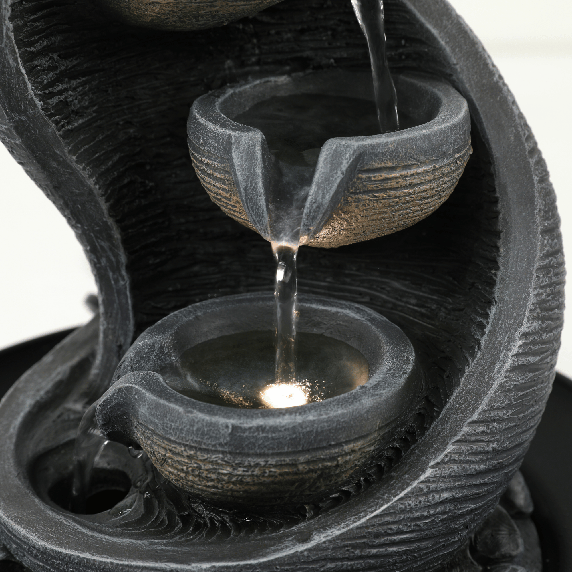 Impression Modern Fountain 30cm in Grey/Black 2