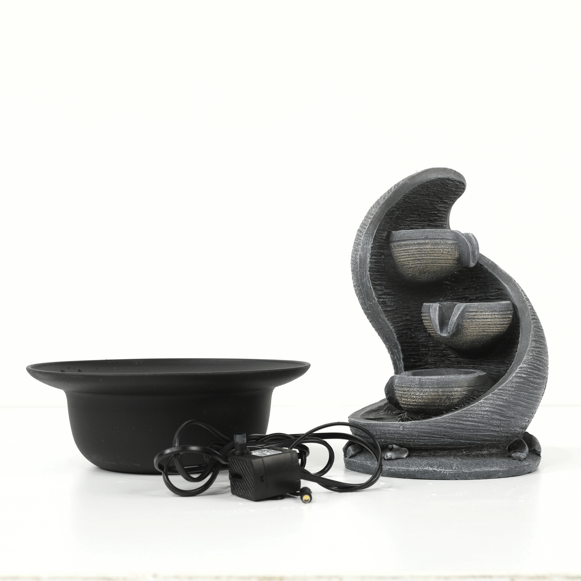 Impression Modern Fountain 30cm in Grey/Black 2