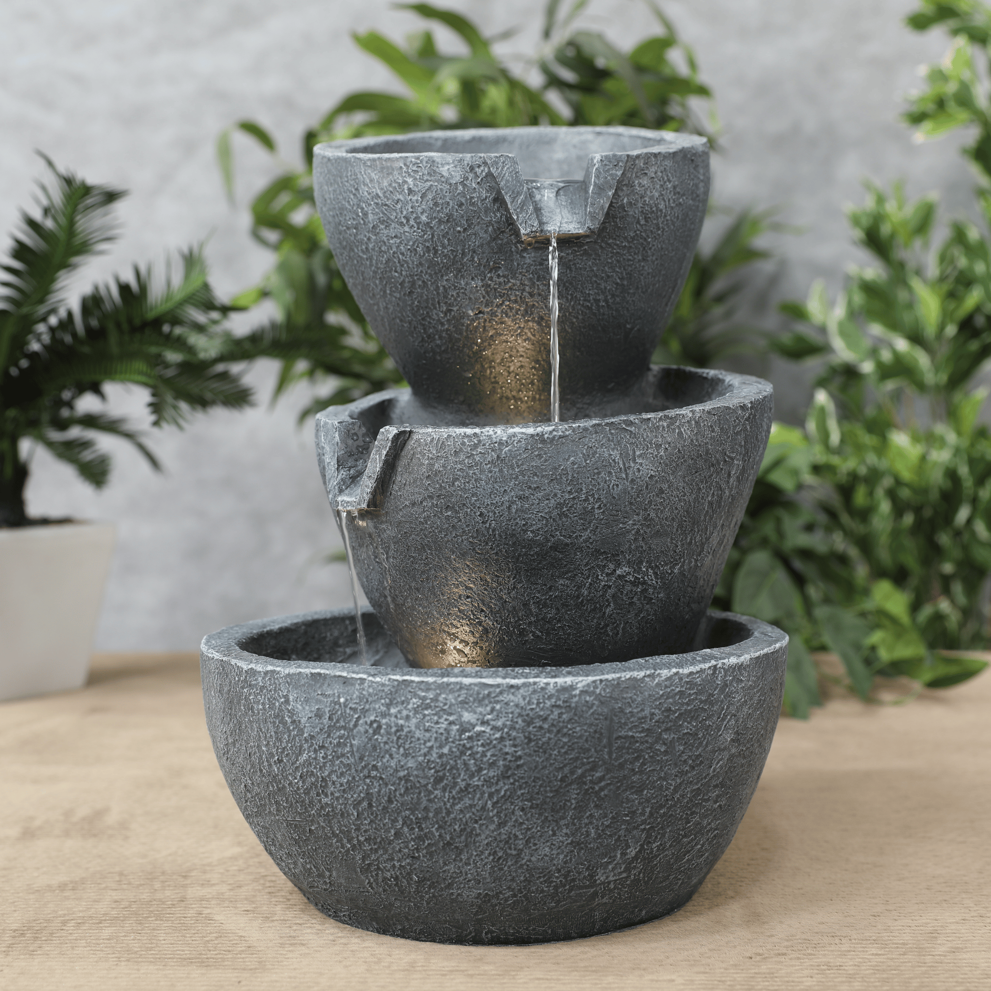 Impression Zen Fountain 43cm in Navy