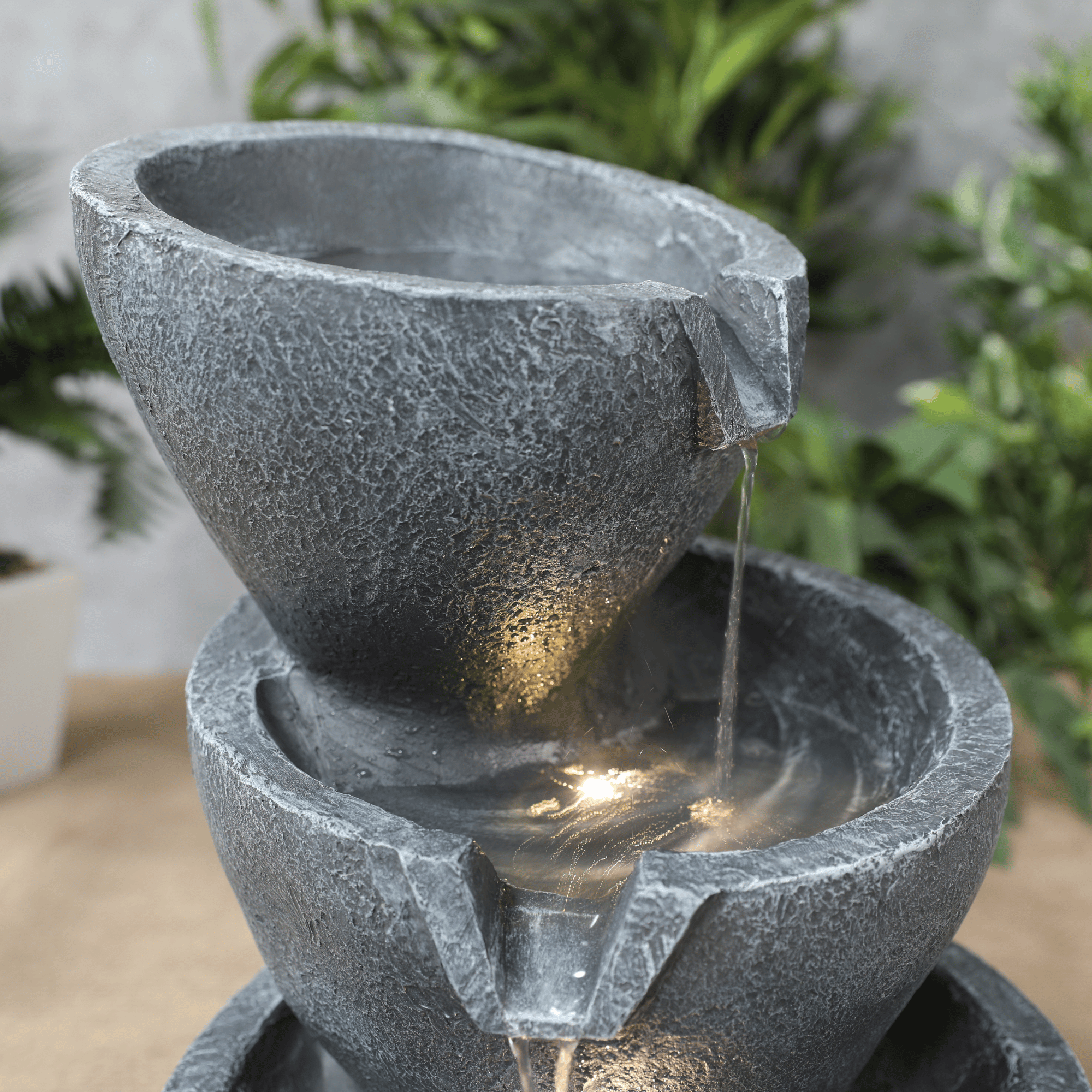 Impression Zen Fountain 43cm in Navy