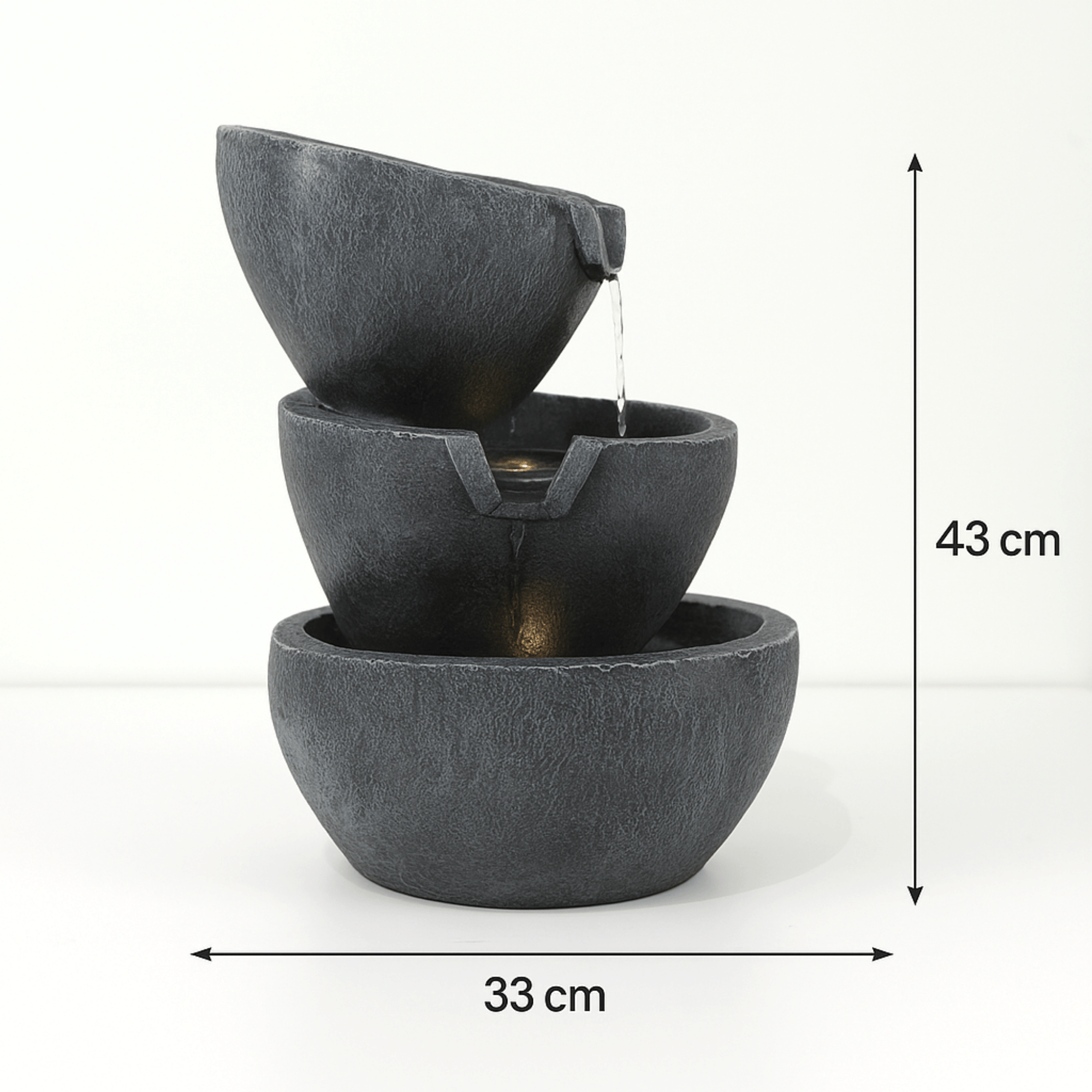 Impression Zen Fountain 43cm in Navy