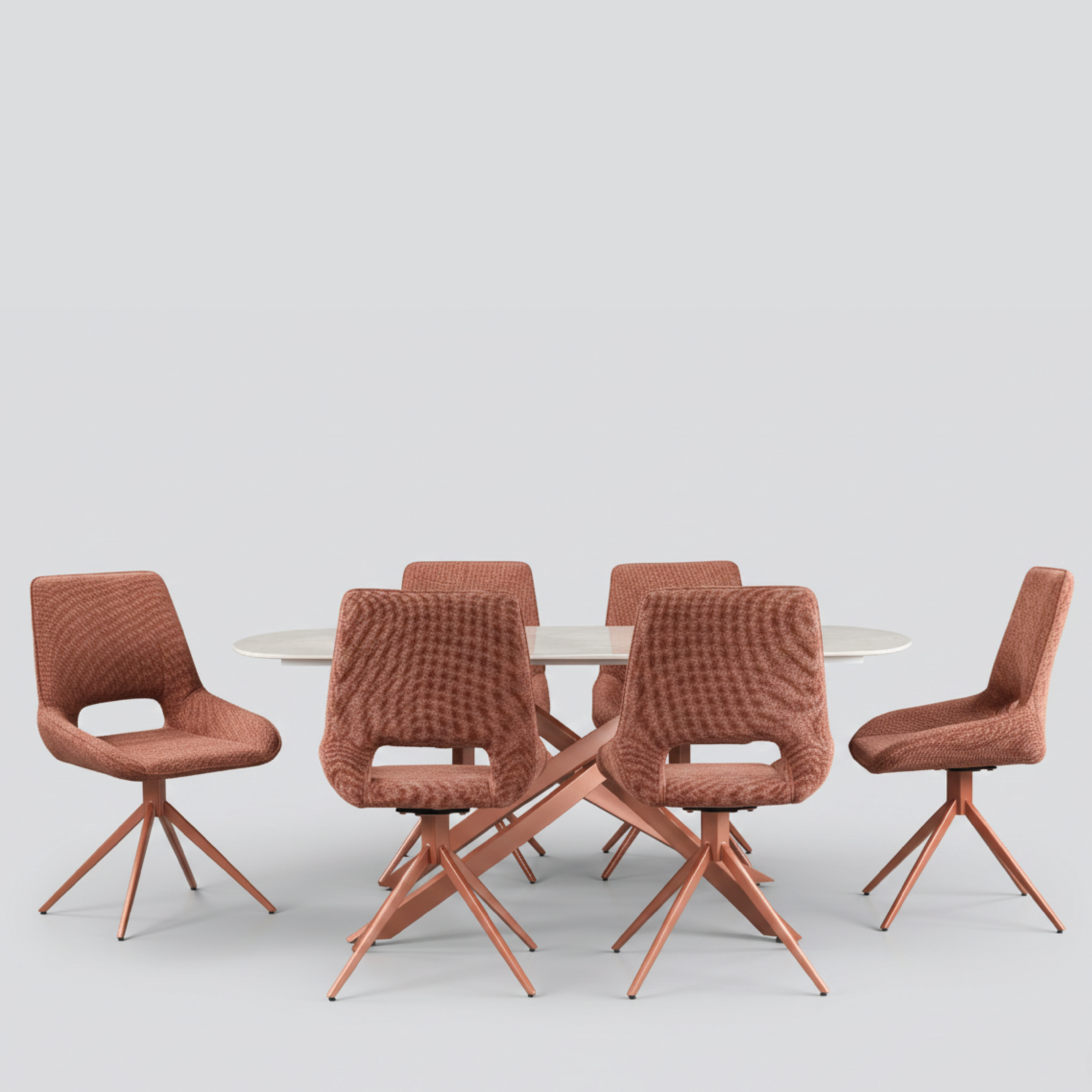 WAVYNOX SINTERED STONE 6STR DINNING TABLE