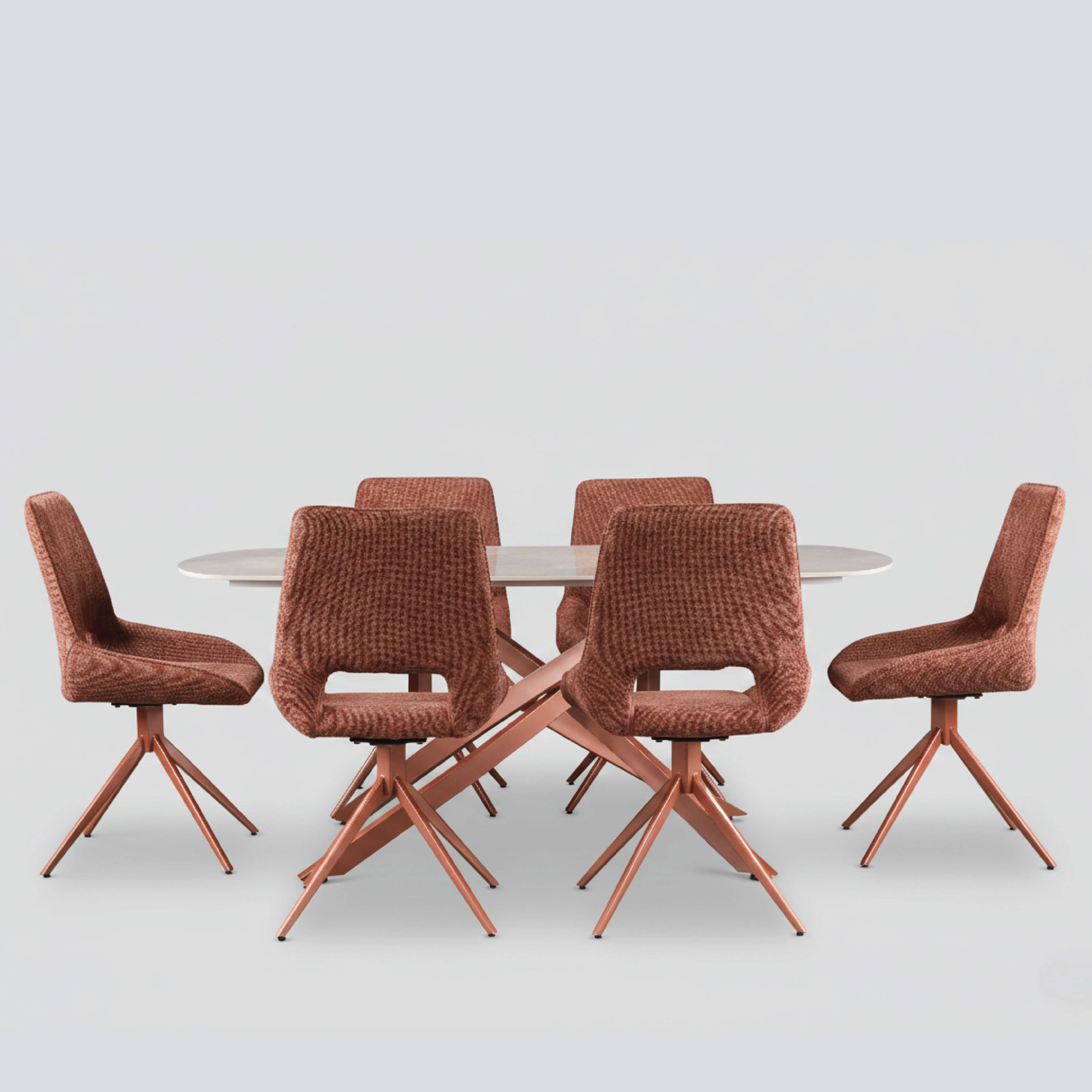 WAVYNOX SINTERED STONE 6STR DINNING TABLE