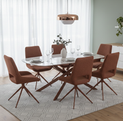 WAVYNOX SINTERED STONE 6 STR DINING SET