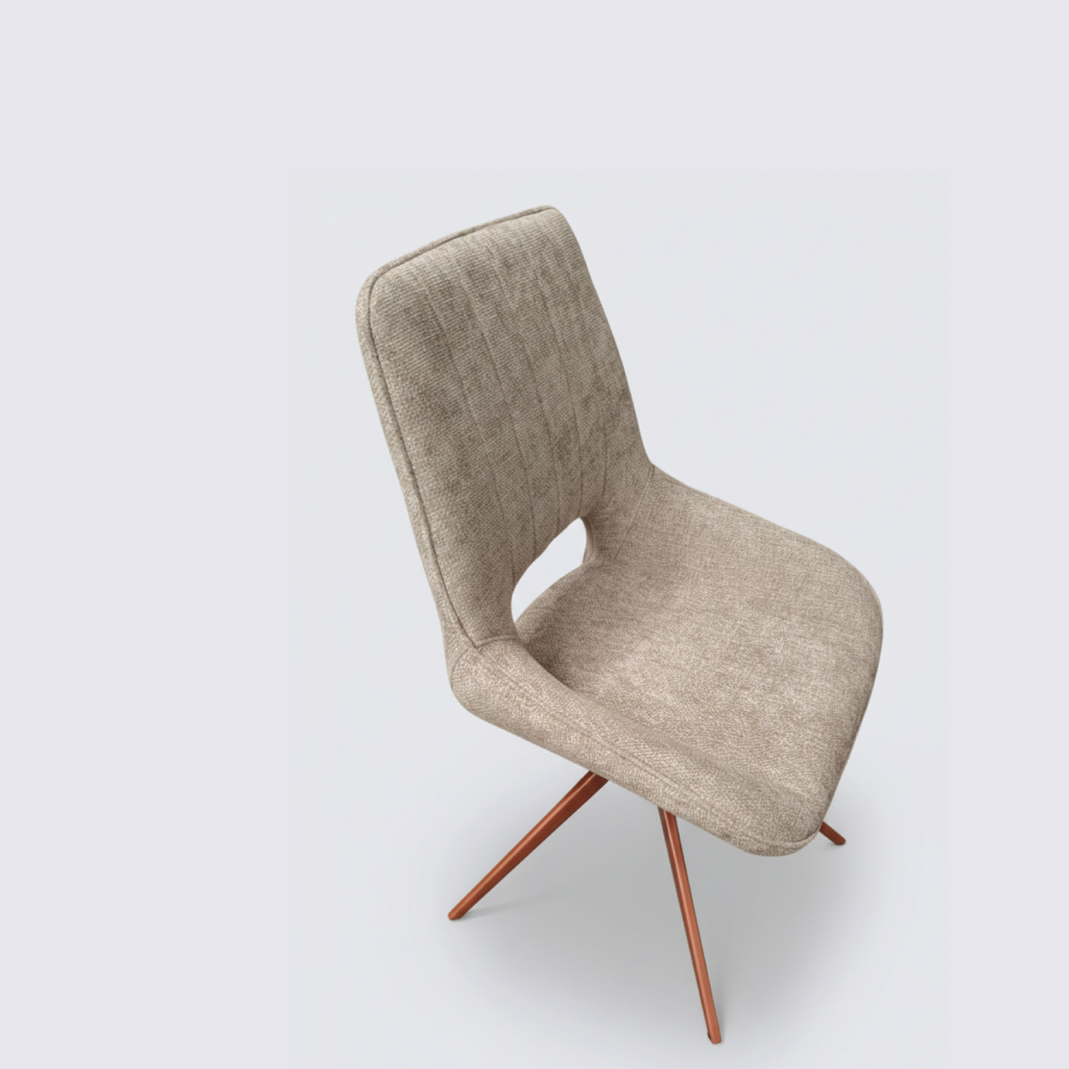 WAVYNOX SWIVEL DINNING CHAIR SET OF 2 GREY