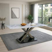 Asteria Marble Top 6 Str Dining Table