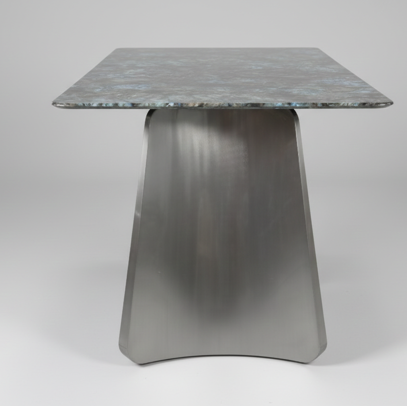 GLAMORA MARBLE TOP 6 STR DINNING TABLE