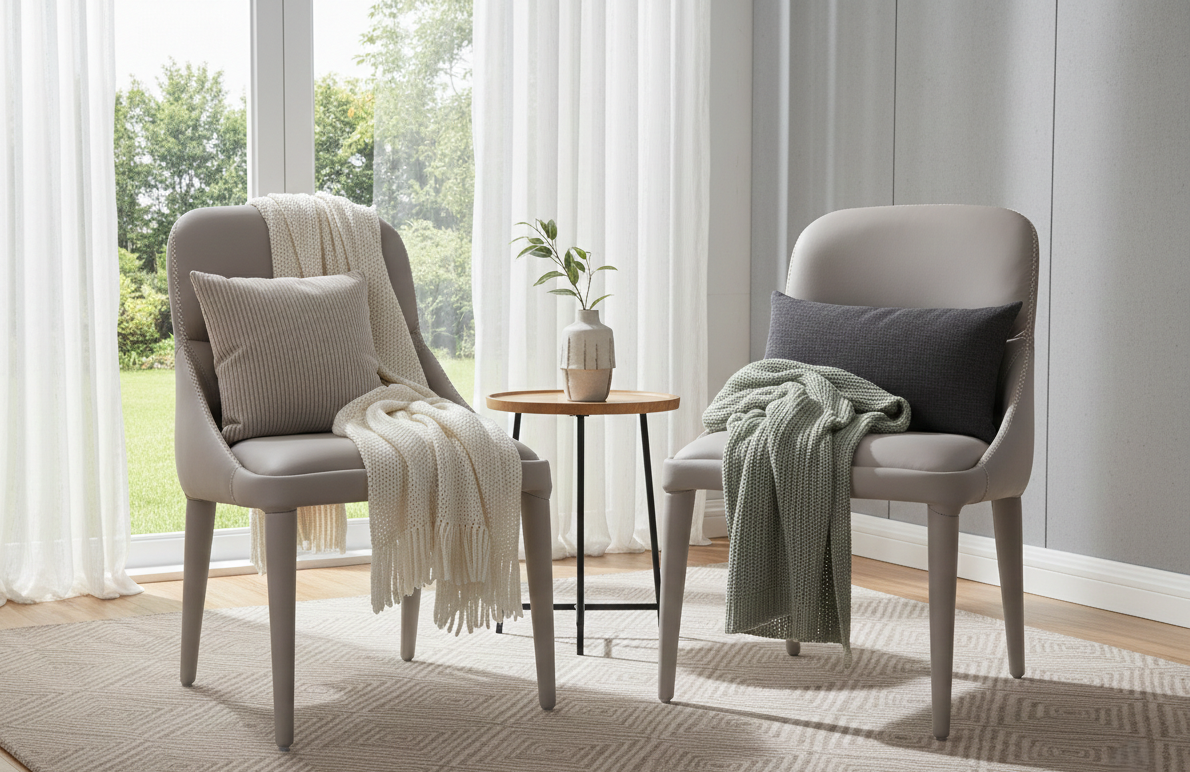 KAIROS DINNING CHAIR SET OF 2 GREY