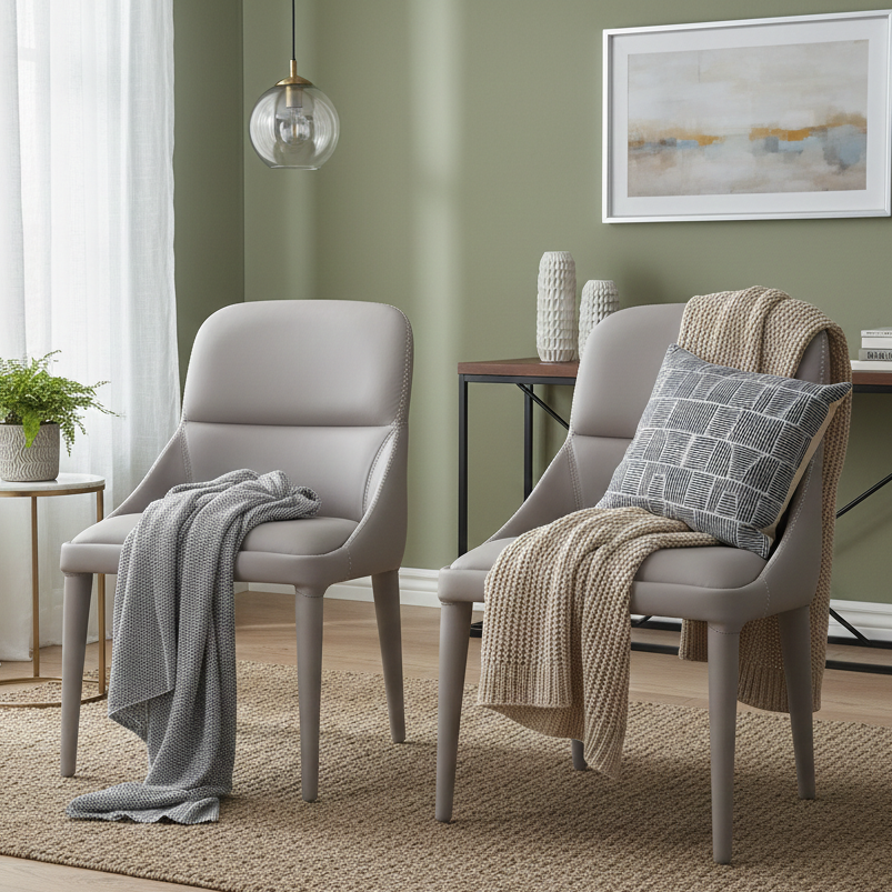 KAIROS DINNING CHAIR SET OF 2 GREY