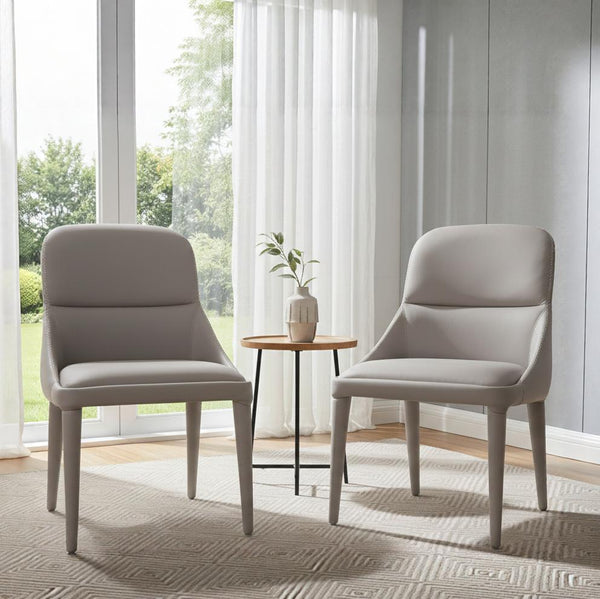 KAIROS DINNING CHAIR SET OF 2 GREY dimensions
