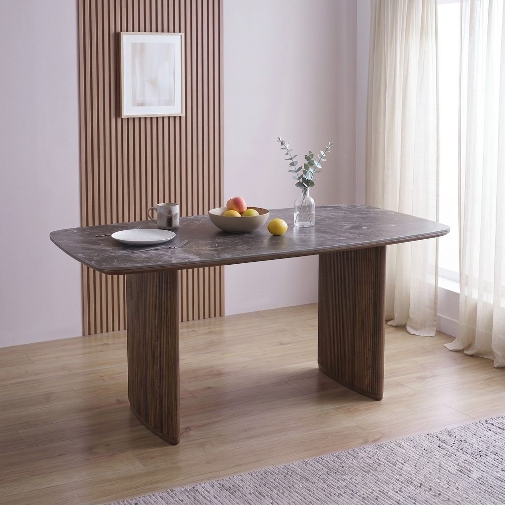 Oren Sintered Stone 6 Str Dining Table