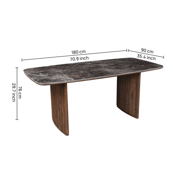 Oren Sintered Stone 6 Seater Dinning Table dimensions