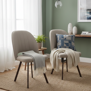 OREN DINNING CHAIR SET OF 2 BEIGE