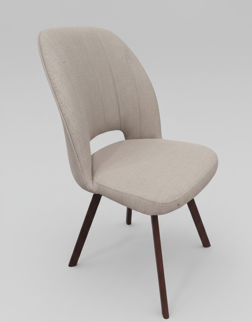 OREN DINNING CHAIR SET OF 2 BEIGE