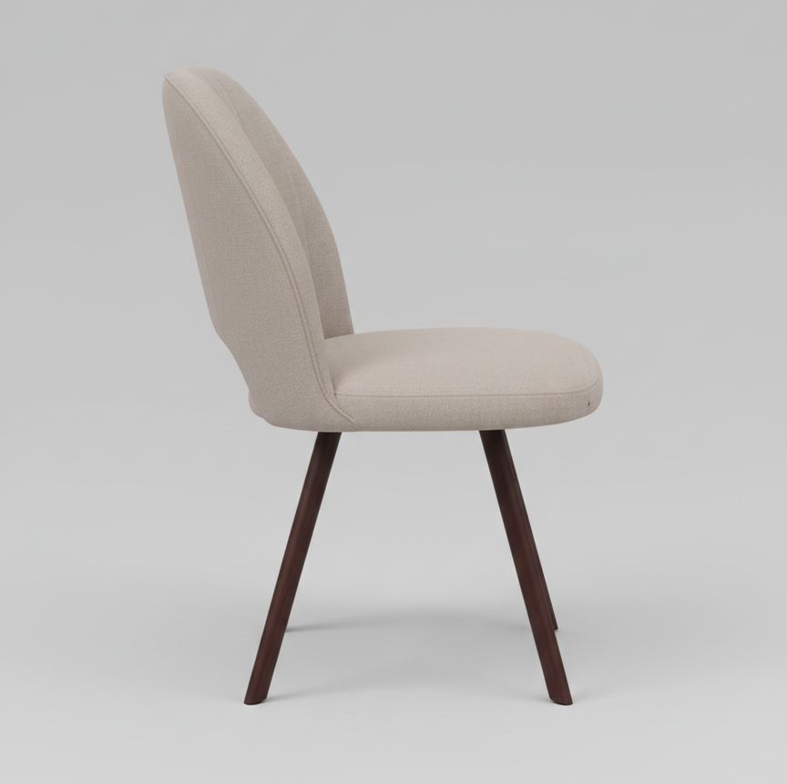 OREN DINNING CHAIR SET OF 2 BEIGE