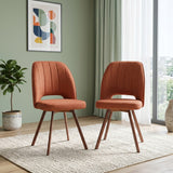 Oren Dinning Chair Set Of 2 Orange