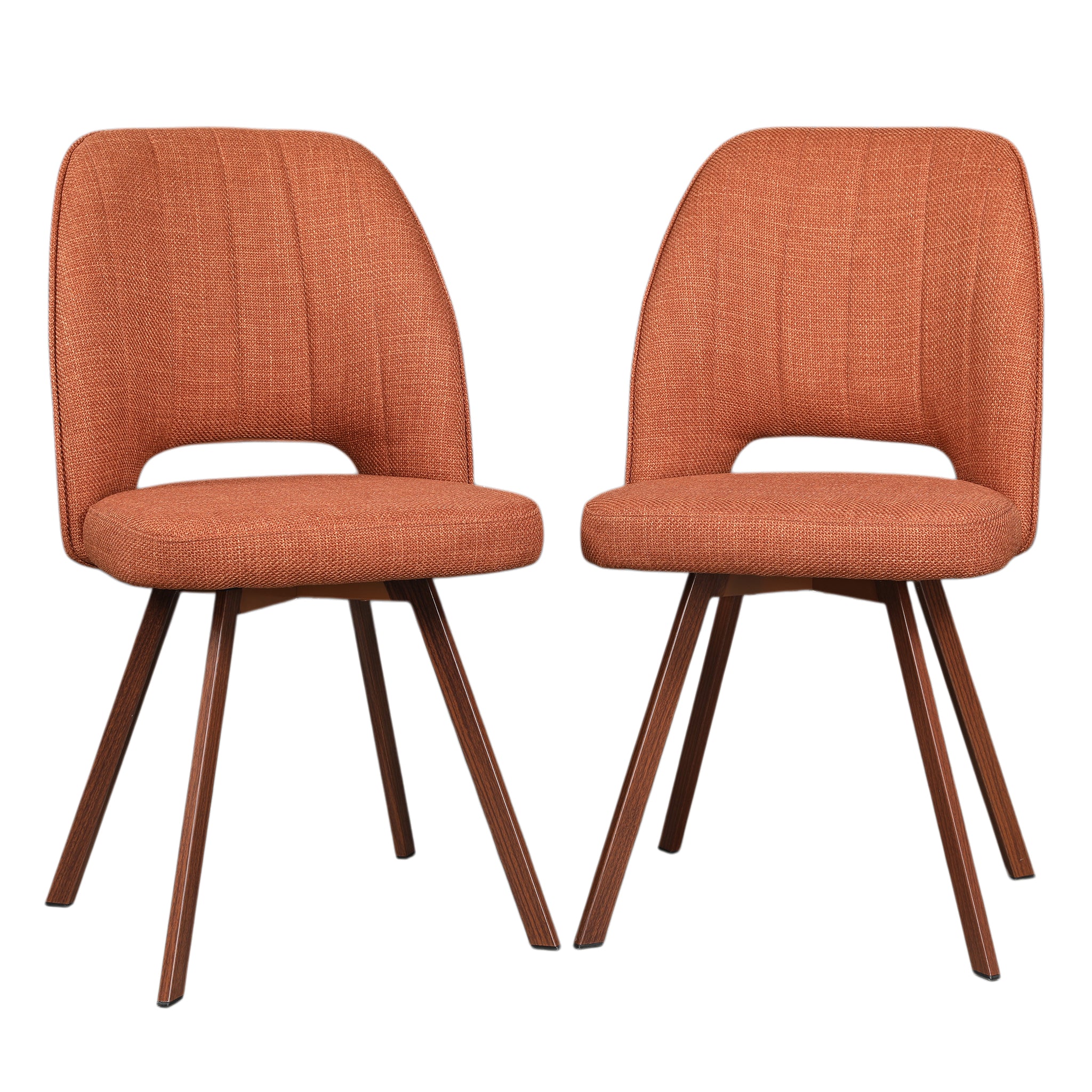 Oren Dinning Chair Set Of 2 Orange