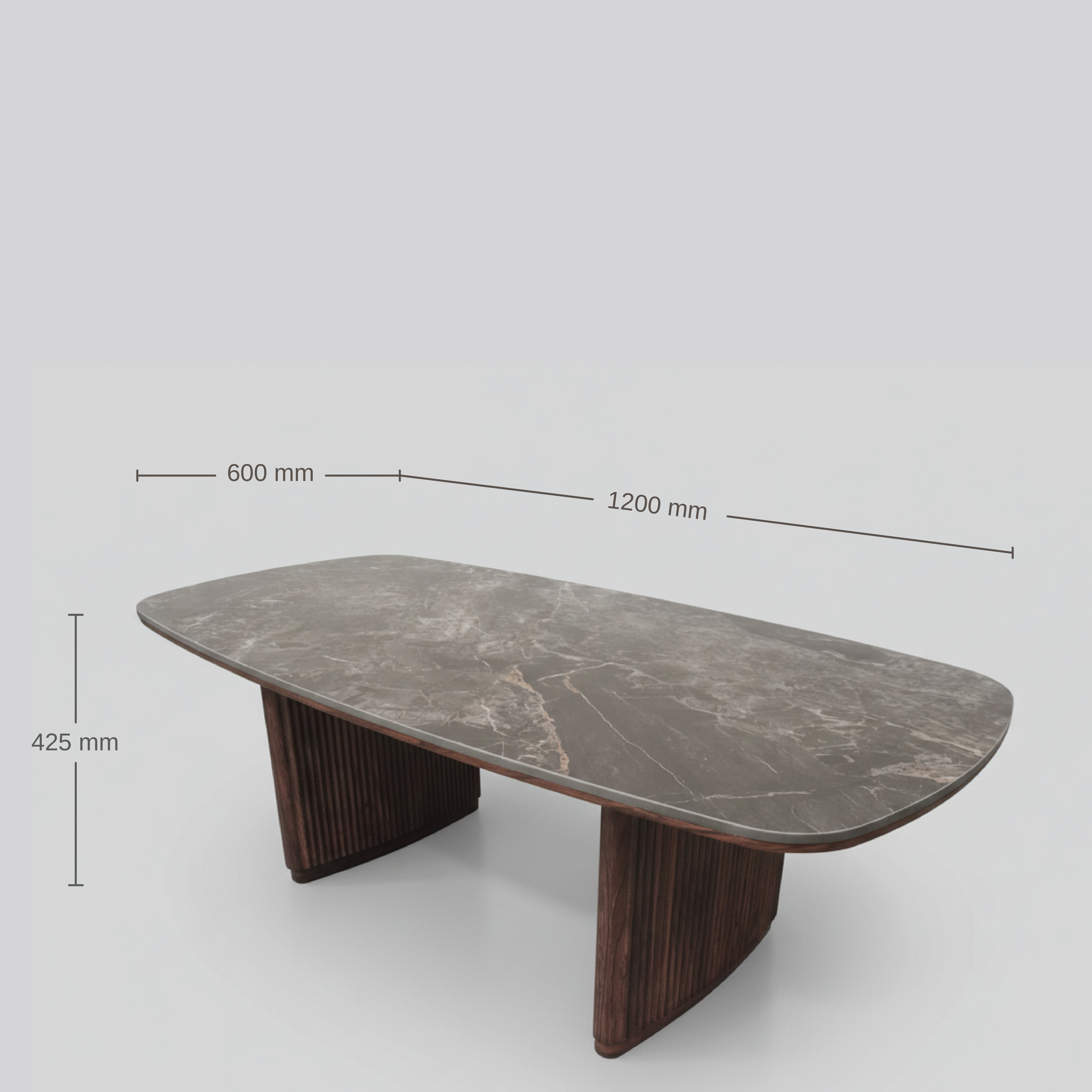 OREN SINTERED STONE 6 STR DINNING TABLE