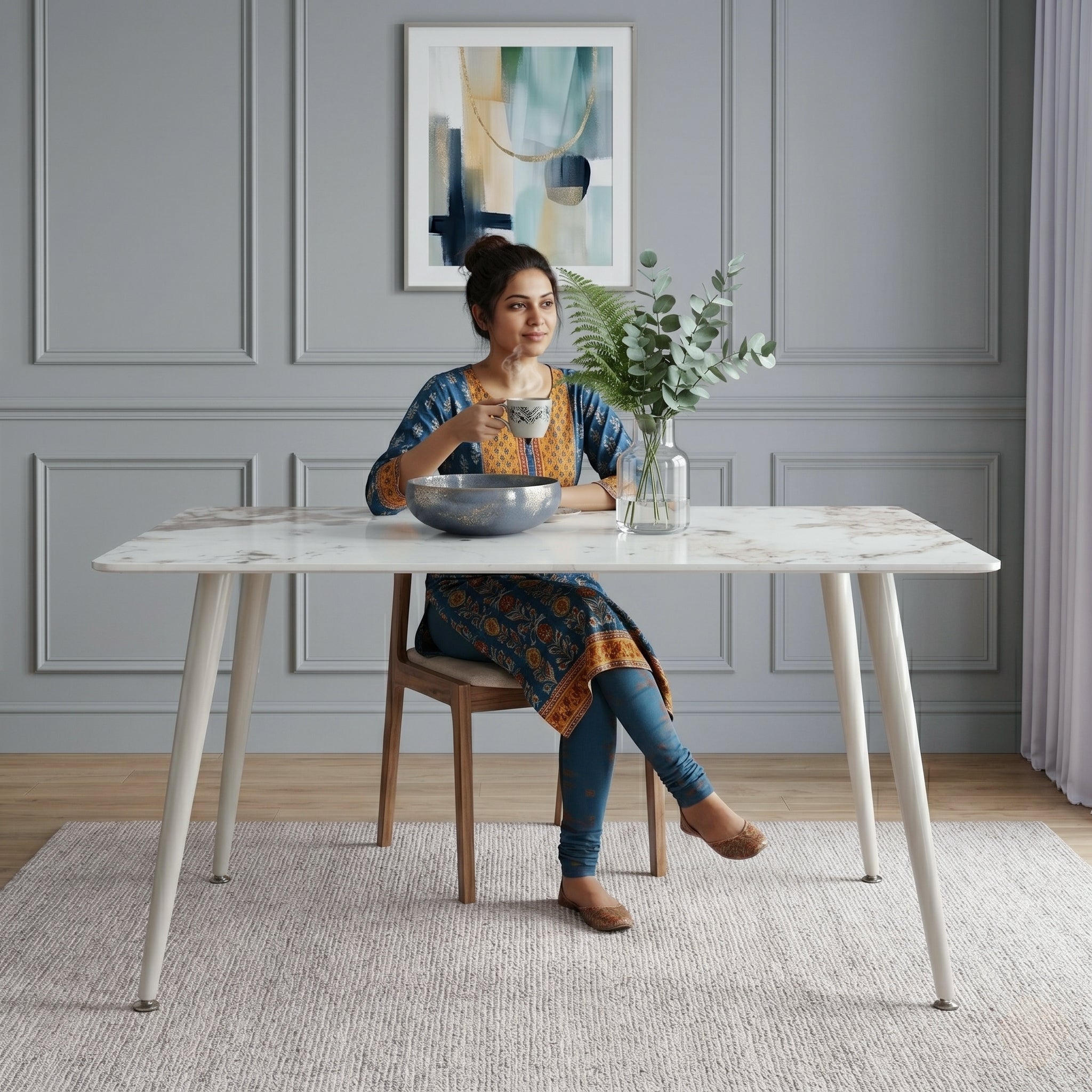 Fauna Sintered Stone 4 Seater Dinning Table