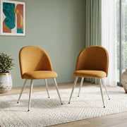 Fauna Dinning Chair Set Of 2 Yellow
