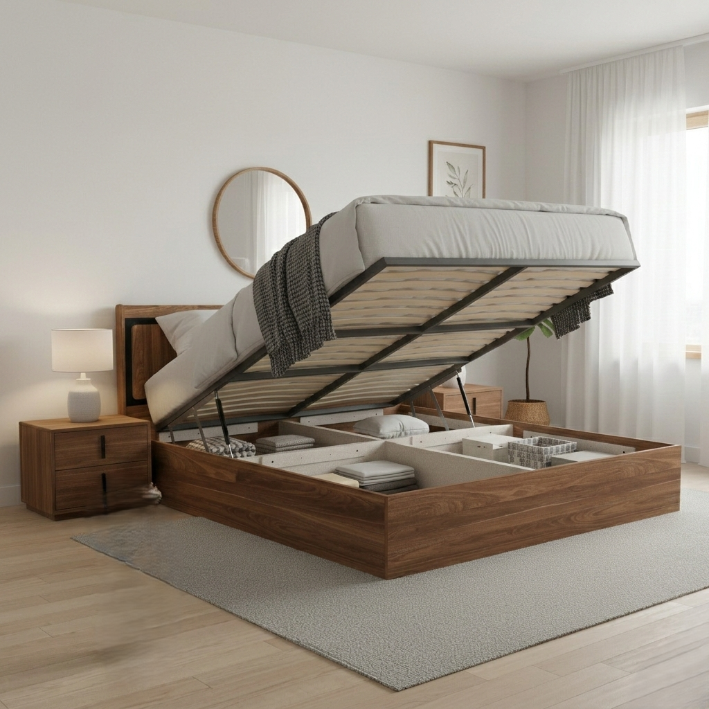 ARCHER NEO QUEEN BED WITH BOX STORAGE