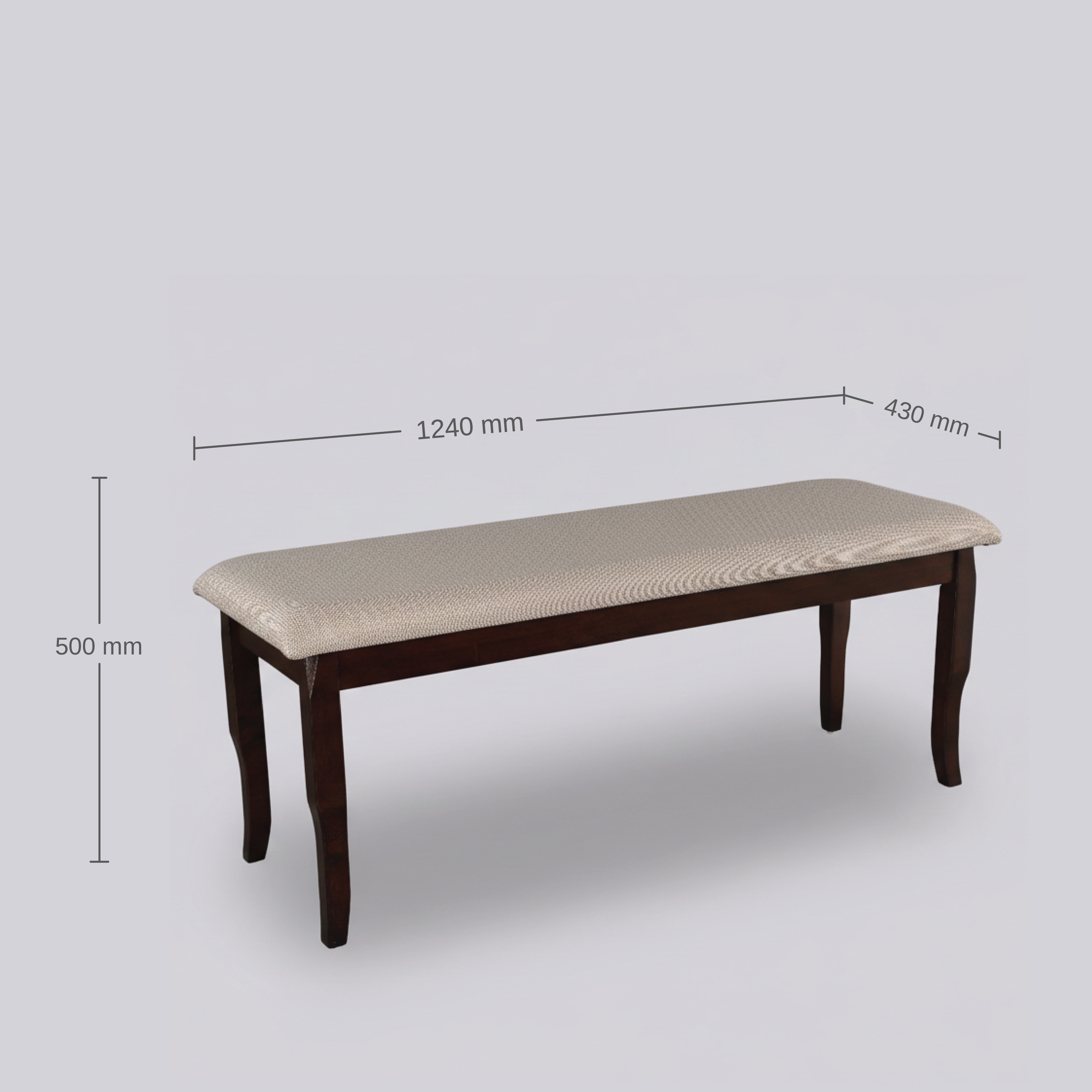 CARDIFF ELITE SW 2 SEATER DINING BENCH