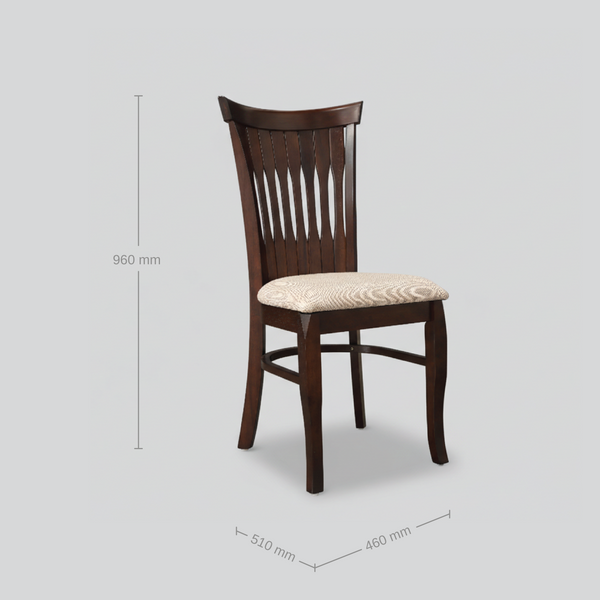Cardiff Elite Sw Dining Chair Set of 2 dimensions