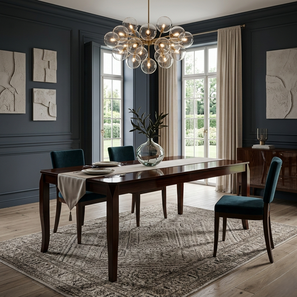 CARDIFF ELITE SW 6 SEATER DINING TABLE