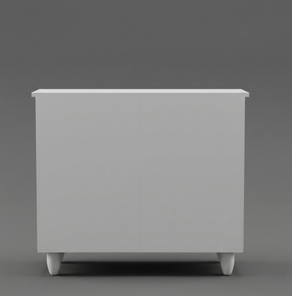 KAIRA 2 DOOR SHOE RACK ALL WHITE