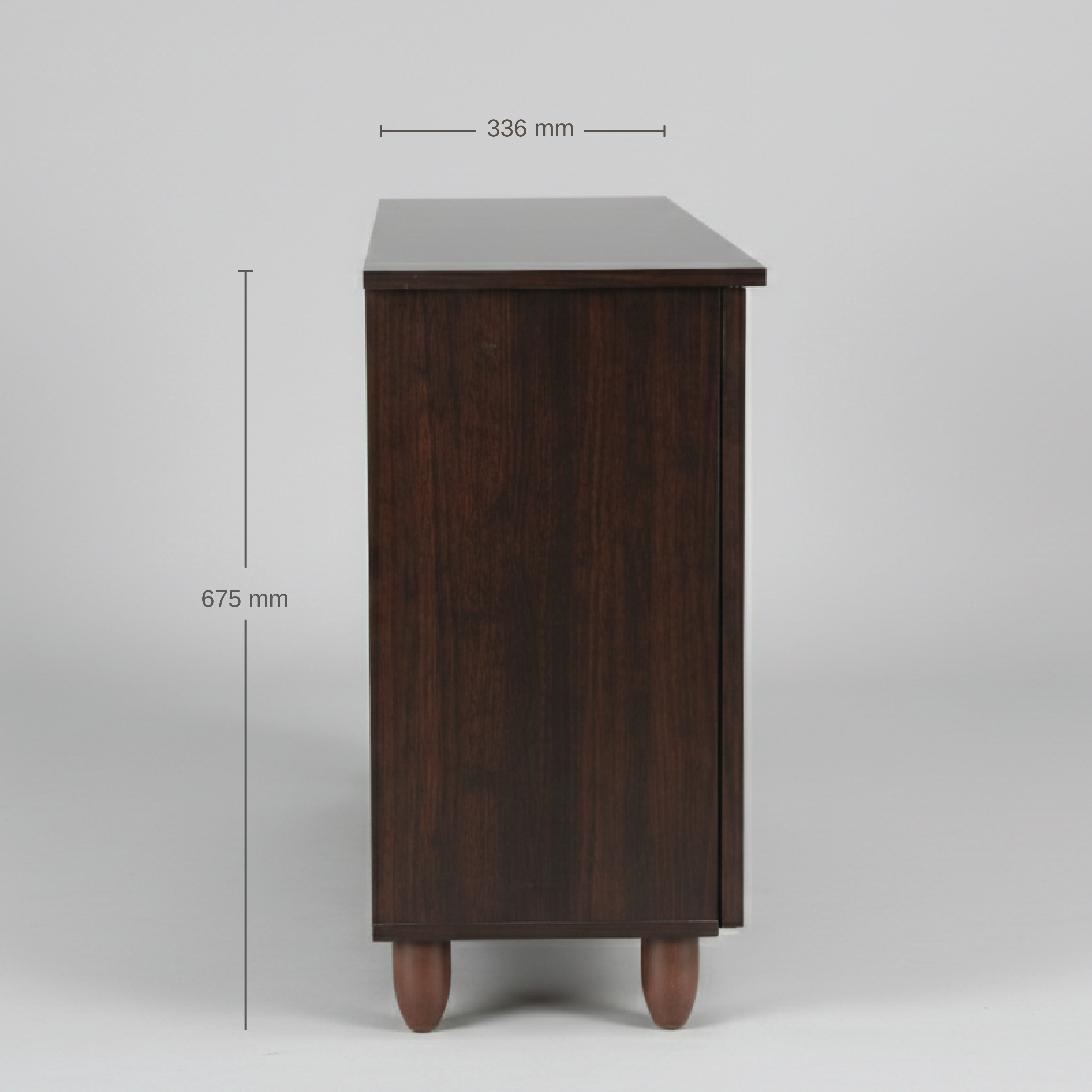 KAIRA 2 DOOR SHOE RACK WENGE NEW