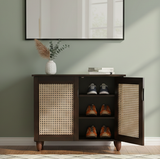Kaira 2 Door Shoe Rack Wenge New