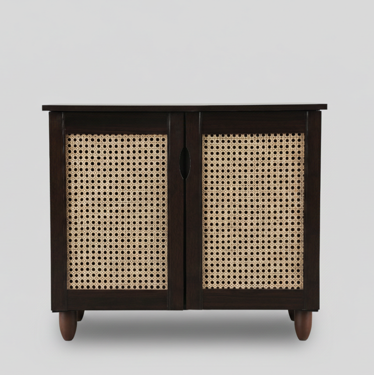 KAIRA 2 DOOR SHOE RACK WENGE NEW