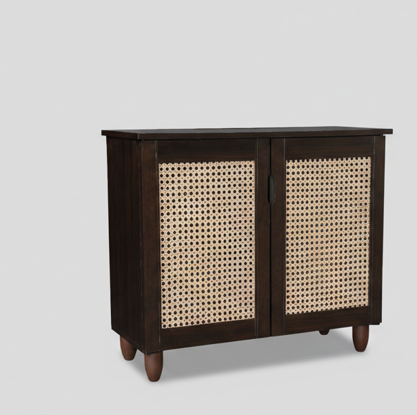 Kaira 2 Door Shoe Rack Wenge New