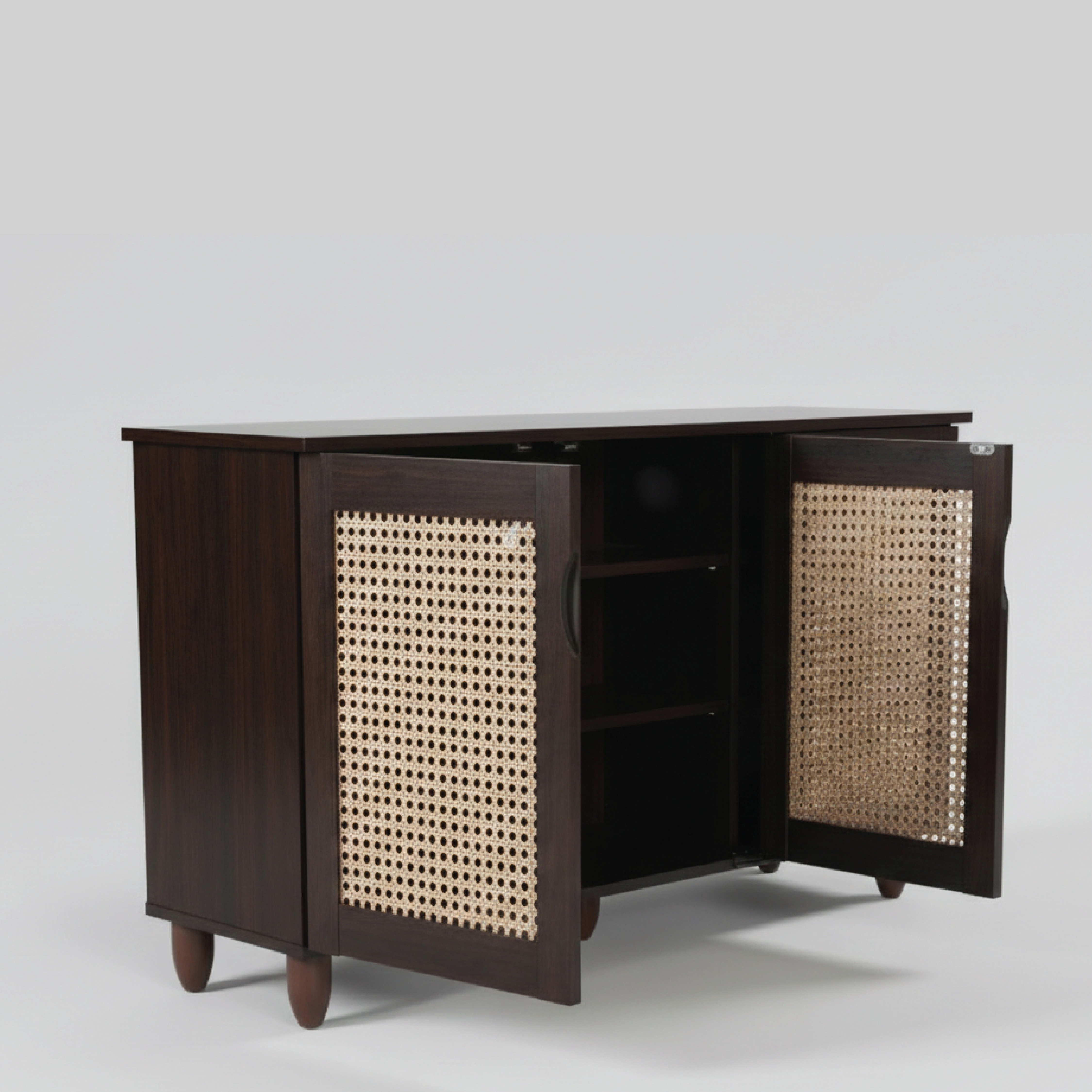 Kaira 2 Door Shoe Rack Wenge New