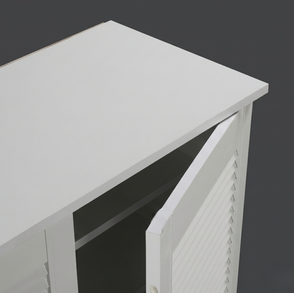 CYRA 3 DOOR SHOE RACK ALL WHITE