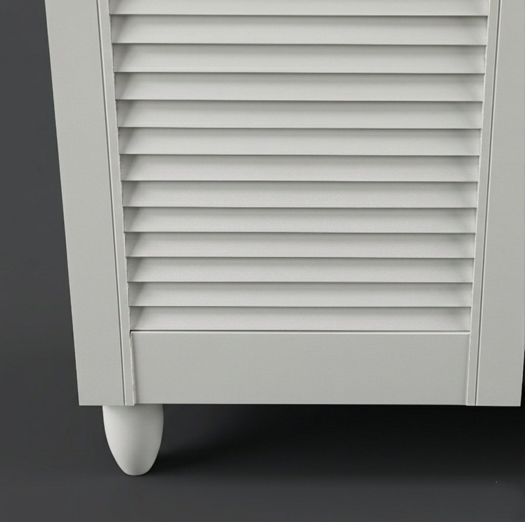 CYRA 3 DOOR SHOE RACK ALL WHITE