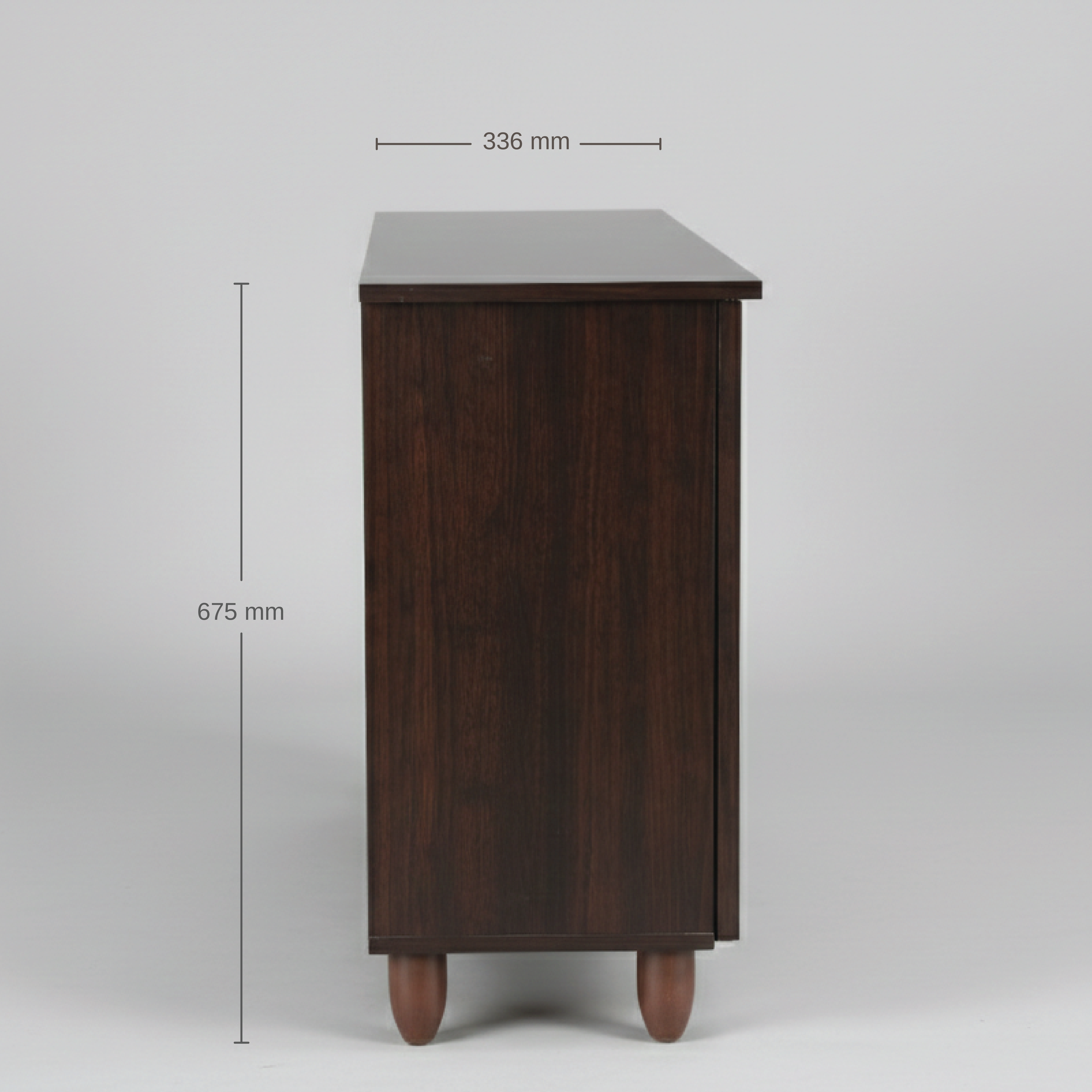 CYRA 3 DOOR SHOE RACK WENGE NEW