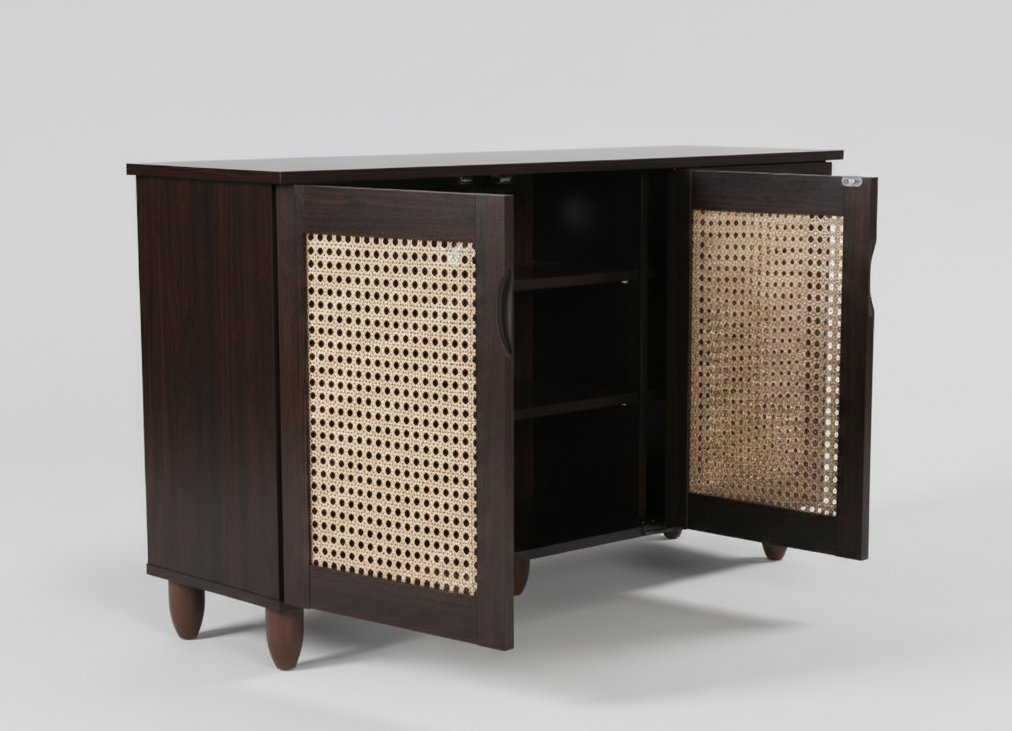 CYRA 3 DOOR SHOE RACK WENGE NEW