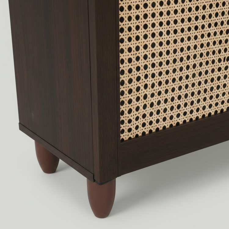 Cyra 3 Door Shoe Rack Wenge New